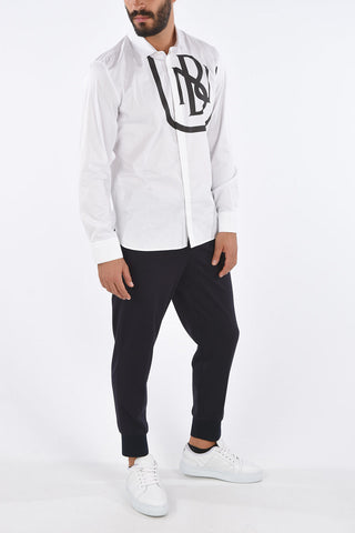 Hidden Closure SLIM FIT Monogram Shirt
