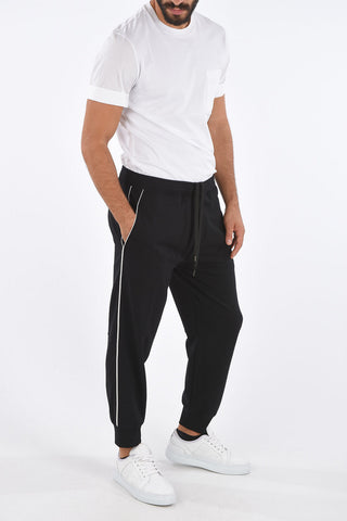 Slim Fit Low Rise Jersey Pants