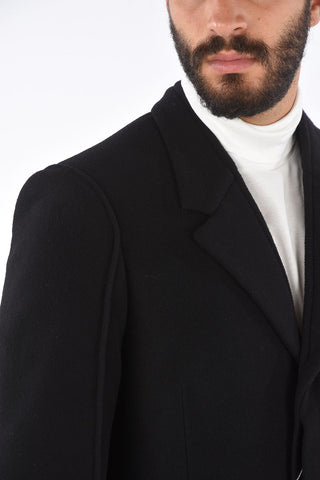 MM14 Half-lined Coat with Hidden Buttoning