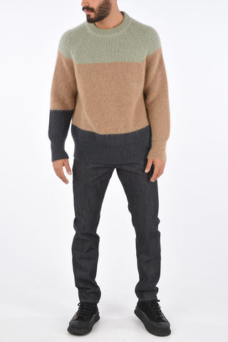 Crochet Wool Over-Sized Crew Neck Sweater