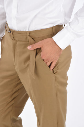 Slouch Fit Pants with Belt