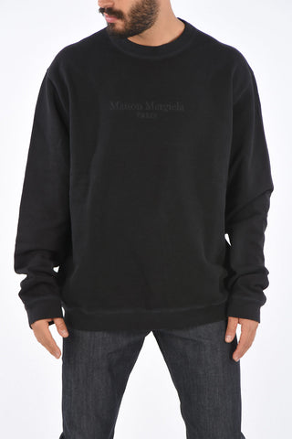 MM10 Brushed Crew Neck Embroidered Sweatshirt