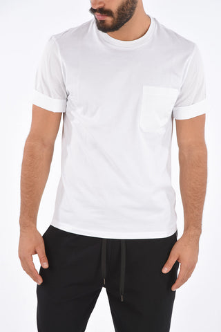 Slim Fit LOGO NO LOGO T-shirt with Pocket