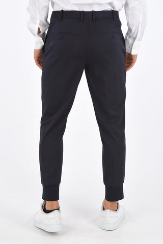 Low Rise Utility Slim Fit Pants with Hidden Closure