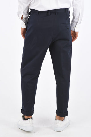 Single Pleat Low Rise Pants with Belt