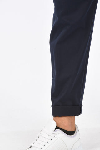 Single Pleat Low Rise Pants with Belt