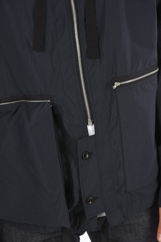 MM10 Half Zip Windbreaker with Grosgrain Ribbon