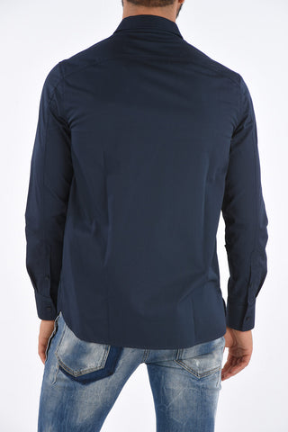 Embroidered FAIR ISLE THUNDERBOLT Slim Fit Shirt