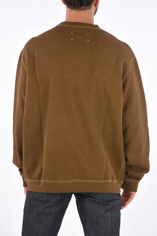MM10 Brushed Crew Neck Embroidered Sweatshirt