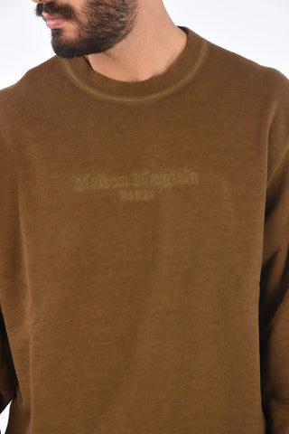 MM10 Brushed Crew Neck Embroidered Sweatshirt