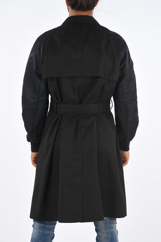 Slim Fit Trench with Padded Sleeves 