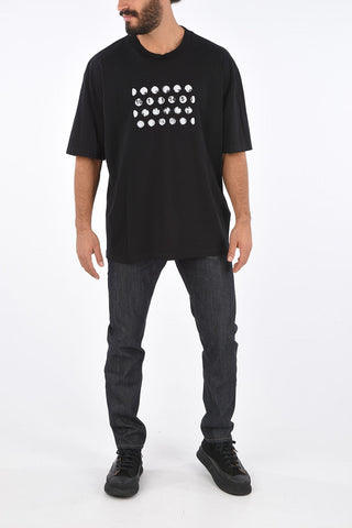 MM10 Crew Neck Logo T-Shirt with Perforated Inserts