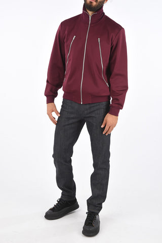 MM10 2 Side Zips Turtleneck Sweater with Central Opening