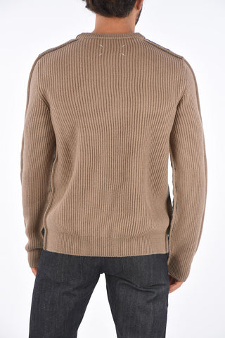 MM10 Two Tone Crew Neck Sweater