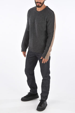 MM10 Two Tone Crew Neck Sweater
