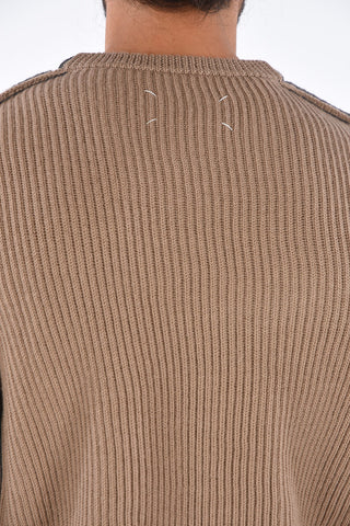 MM10 Two Tone Crew Neck Sweater