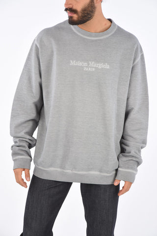 MM10 Brushed Crew Neck Embroidered Sweatshirt