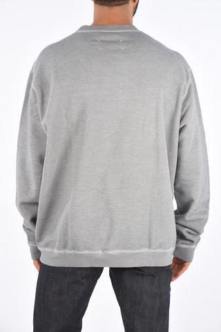 MM10 Brushed Crew Neck Embroidered Sweatshirt