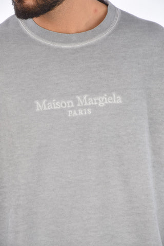 MM10 Brushed Crew Neck Embroidered Sweatshirt