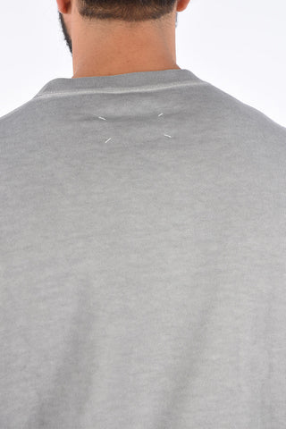 MM10 Brushed Crew Neck Embroidered Sweatshirt