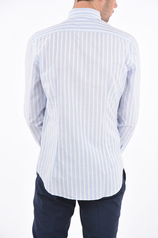 CC COLLECTION Cotton Embroidered Stripe Shirt