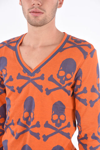HOMME v-neck BONY sweater