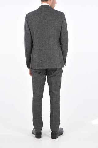 ZEGNA Z Wool and Lined Suit with Flap Pocket
