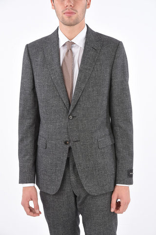 ZEGNA Z Wool and Lined Suit with Flap Pocket