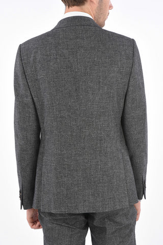 ZEGNA Z Wool and Lined Suit with Flap Pocket