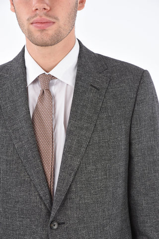 ZEGNA Z Wool and Lined Suit with Flap Pocket