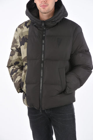 Two Tone Padded Jacket with Hood