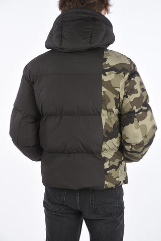 Two Tone Padded Jacket with Hood