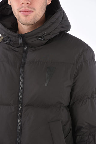 Two Tone Padded Jacket with Hood