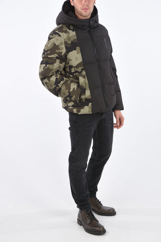 Two Tone Padded Jacket with Hood