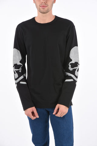T-shirt with Embroidered Sleeves
