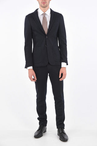 Patch Pocket Pinstriped Suit
