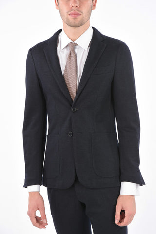 Patch Pocket Pinstriped Suit