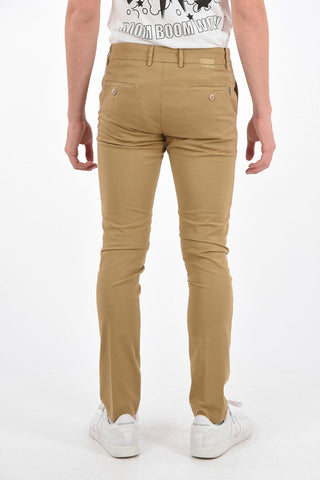 stretch cotton MALLARD CIGARETTE belt loops trousers 