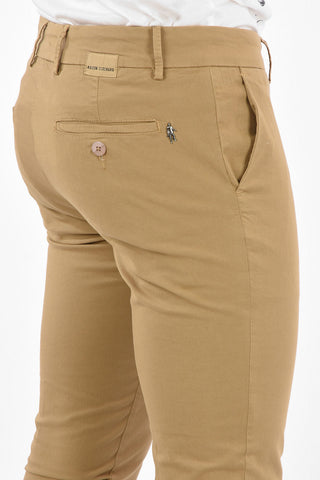 stretch cotton MALLARD CIGARETTE belt loops trousers 