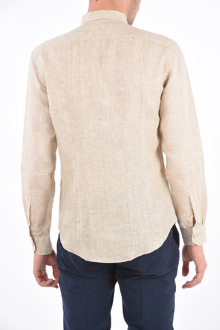 ID Camicia in Lino con Taschino a Filo