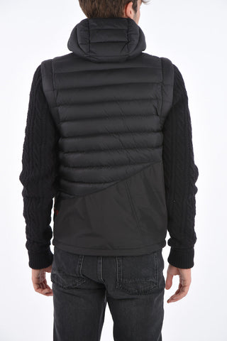 GREG LAUREN hooded down jacket with removable sleeve