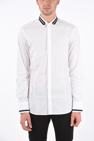 Fitted Slim Shirt with Hidden Closure