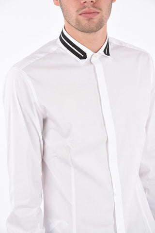 Fitted Slim Shirt with Hidden Closure
