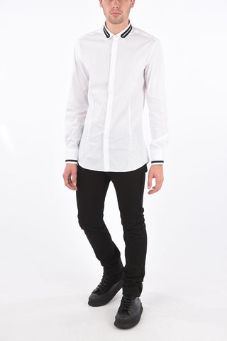 Fitted Slim Shirt with Hidden Closure