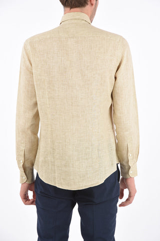 Camicia in Lino con Collo Italiano