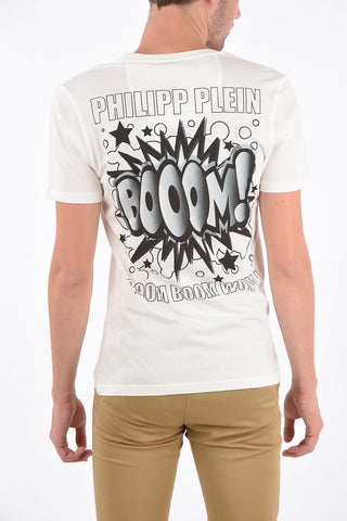 HOMME v-neck BAT-SIGNAL t-shirt