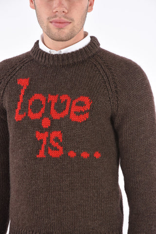 Maglia Girocollo LOVE IS.. in Lana 