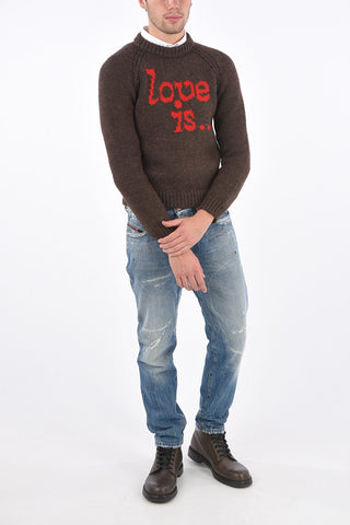 Maglia Girocollo LOVE IS.. in Lana 