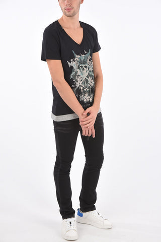 HOMME V-neck PIRATE t-shirt