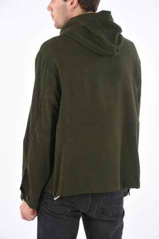 wool blend anorak